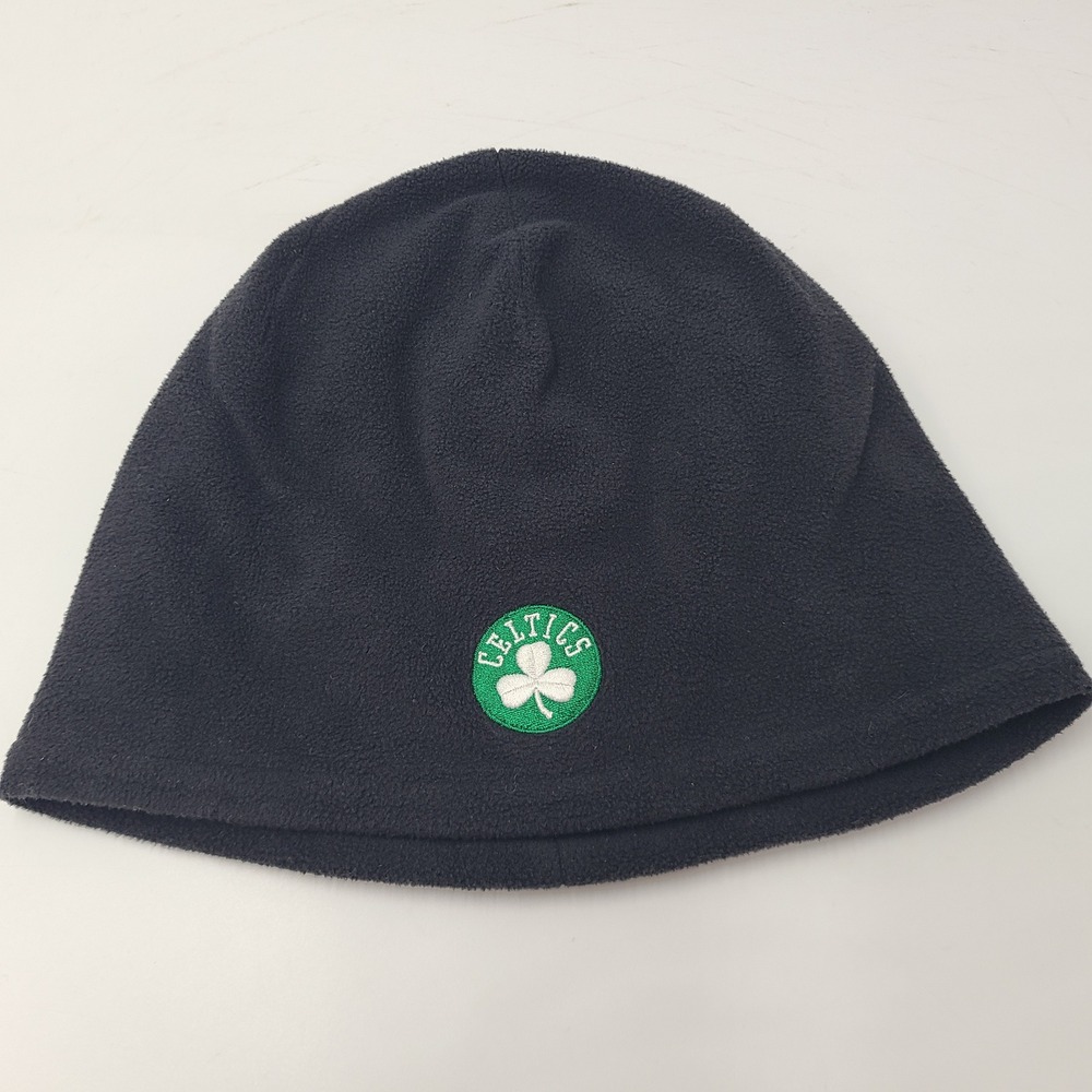 Boston Celtics Hat Beanie Adidas Black Gray NBA Reversible Winter Stocking Cap
